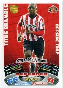 Sticker Titus Bramble - English Premier League 2011-2012. Match Attax - Topps