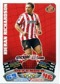 Sticker Kieran Richardson - English Premier League 2011-2012. Match Attax n. 260 - Topps