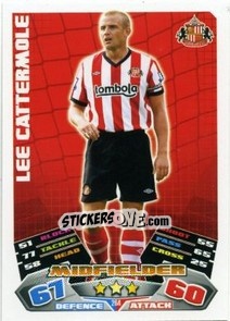 Figurina Lee Cattermole - English Premier League 2011-2012. Match Attax n. 264 - Topps