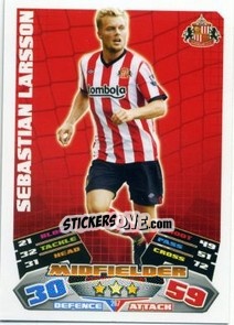 Sticker Sebastian Larsson - English Premier League 2011-2012. Match Attax n. 267 - Topps