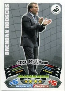 Sticker Brendan Rodgers - English Premier League 2011-2012. Match Attax - Topps