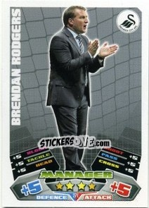Sticker Brendan Rodgers - English Premier League 2011-2012. Match Attax n. 271 - Topps