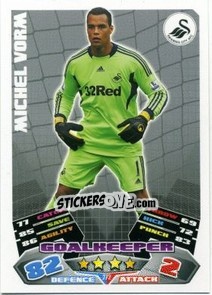 Sticker Michel Vorm - English Premier League 2011-2012. Match Attax n. 272 - Topps