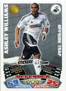 Sticker Ashley Williams - English Premier League 2011-2012. Match Attax - Topps