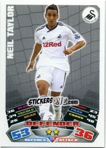 Cromo Neil Taylor - English Premier League 2011-2012. Match Attax - Topps