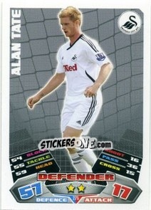 Cromo Alan Tate - English Premier League 2011-2012. Match Attax - Topps