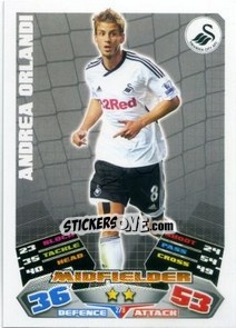 Sticker Andrea Orlandi - English Premier League 2011-2012. Match Attax n. 279 - Topps