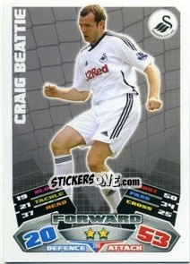 Sticker Craig Beattie - English Premier League 2011-2012. Match Attax n. 286 - Topps