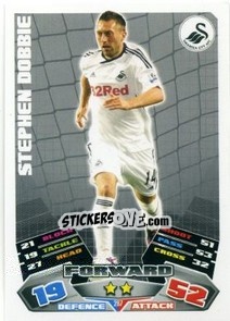 Sticker Stephen Dobbie - English Premier League 2011-2012. Match Attax n. 287 - Topps