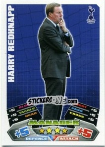 Sticker Harry Redknapp - English Premier League 2011-2012. Match Attax n. 289 - Topps