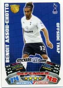 Cromo Benoit Assou-Ekotto - English Premier League 2011-2012. Match Attax - Topps