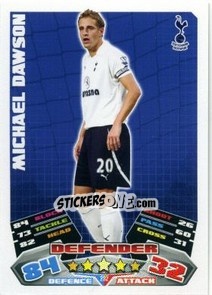 Cromo Michael Dawson - English Premier League 2011-2012. Match Attax - Topps