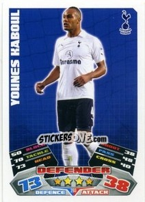 Cromo Younes Kaboul - English Premier League 2011-2012. Match Attax n. 293 - Topps