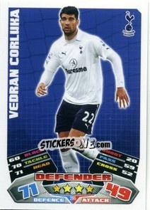 Sticker Vedran Corluka - English Premier League 2011-2012. Match Attax n. 295 - Topps
