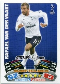 Sticker Rafael van der Vaart - English Premier League 2011-2012. Match Attax n. 297 - Topps