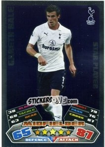 Sticker Gareth Bale - English Premier League 2011-2012. Match Attax n. 298 - Topps