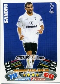 Sticker Sandro - English Premier League 2011-2012. Match Attax n. 300 - Topps