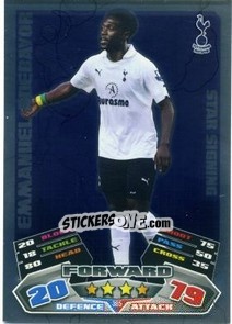 Sticker Emmanuel Adebayor - English Premier League 2011-2012. Match Attax n. 305 - Topps