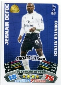 Sticker Jermain Defoe - English Premier League 2011-2012. Match Attax - Topps