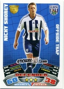 Figurina Nicky Shorey - English Premier League 2011-2012. Match Attax - Topps