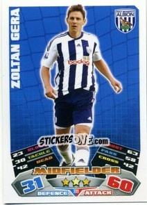 Cromo Zoltan Gera - English Premier League 2011-2012. Match Attax - Topps
