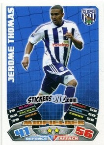 Sticker Jerome Thomas - English Premier League 2011-2012. Match Attax n. 320 - Topps