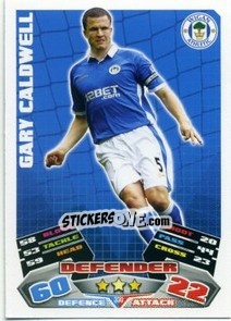 Sticker Gary Caldwell - English Premier League 2011-2012. Match Attax n. 330 - Topps