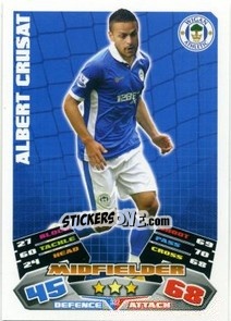 Cromo Albert Crusat - English Premier League 2011-2012. Match Attax - Topps