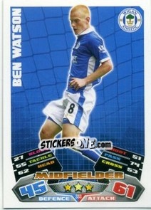 Sticker Ben Watson - English Premier League 2011-2012. Match Attax n. 333 - Topps