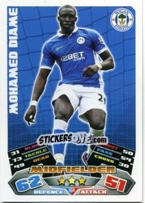 Sticker Mohamed Diame - English Premier League 2011-2012. Match Attax n. 334 - Topps