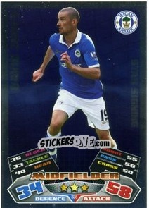 Sticker David Jones - English Premier League 2011-2012. Match Attax - Topps