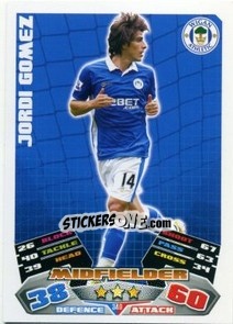 Cromo Jordi Gomez - English Premier League 2011-2012. Match Attax - Topps