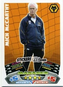 Figurina Mick McCarthy - English Premier League 2011-2012. Match Attax - Topps