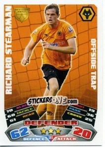 Sticker Richard Stearman - English Premier League 2011-2012. Match Attax n. 345 - Topps