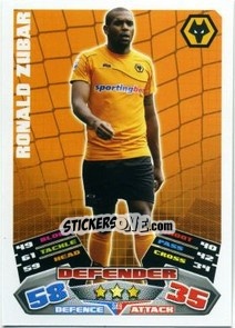 Cromo Ronald Zubar - English Premier League 2011-2012. Match Attax - Topps