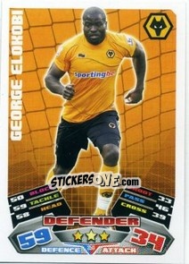 Sticker George Elokobi - English Premier League 2011-2012. Match Attax n. 350 - Topps