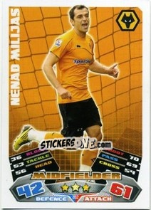 Sticker Nenad Milijas - English Premier League 2011-2012. Match Attax - Topps