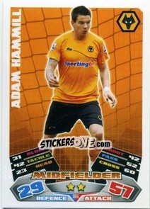 Sticker Adam Hammill - English Premier League 2011-2012. Match Attax n. 355 - Topps