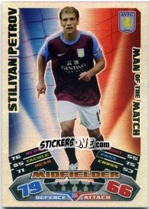 Cromo Stiliyan Petrov - English Premier League 2011-2012. Match Attax - Topps