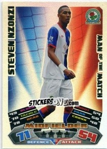 Sticker Steven Nzonzi - English Premier League 2011-2012. Match Attax n. 368 - Topps