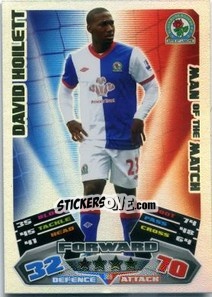 Sticker David Hoilett - English Premier League 2011-2012. Match Attax n. 369 - Topps