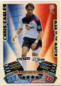 Sticker Chris Eagles - English Premier League 2011-2012. Match Attax n. 371 - Topps