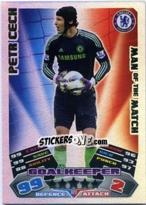 Sticker Petr Cech - English Premier League 2011-2012. Match Attax n. 373 - Topps