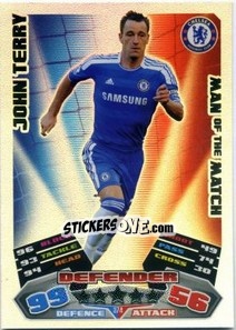 Sticker John Terry - English Premier League 2011-2012. Match Attax n. 374 - Topps