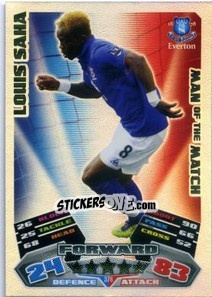 Sticker Louis Saha - English Premier League 2011-2012. Match Attax n. 378 - Topps