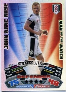 Sticker John Arne Riise - English Premier League 2011-2012. Match Attax - Topps