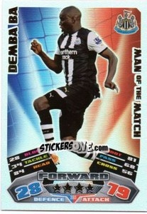 Cromo Demba Ba - English Premier League 2011-2012. Match Attax - Topps