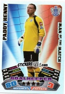 Cromo Paddy Kenny - English Premier League 2011-2012. Match Attax - Topps