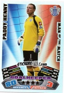 Sticker Paddy Kenny - English Premier League 2011-2012. Match Attax n. 397 - Topps