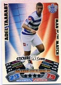 Figurina Adel Taarabt - English Premier League 2011-2012. Match Attax - Topps